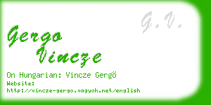 gergo vincze business card